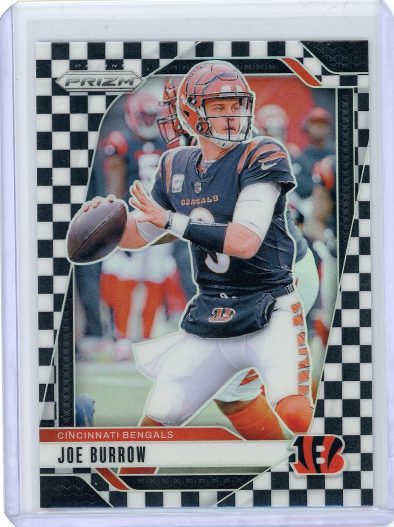 Joe Burrow 2024 Panini Prizm Black & White Checkerboard Prizm