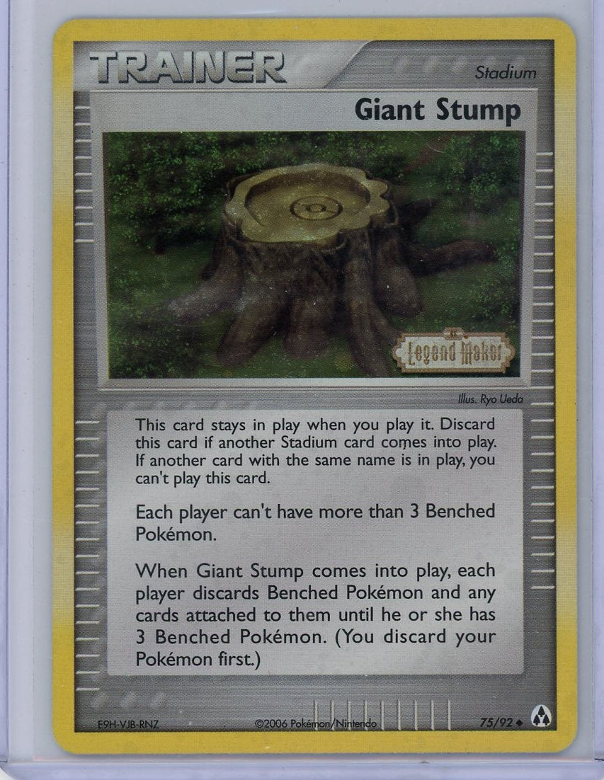 Giant Stump Pokémon EX Legend Maker Reverse Holo #75/92