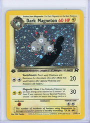Dark Magneton 2000 Pokemon Team Rocket 1st Edition holo #11/82 LP/NM