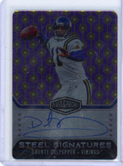 Daunte Culpepper 2023 Panini Plates & Patches Steel Signatures Auto #'d 31/50