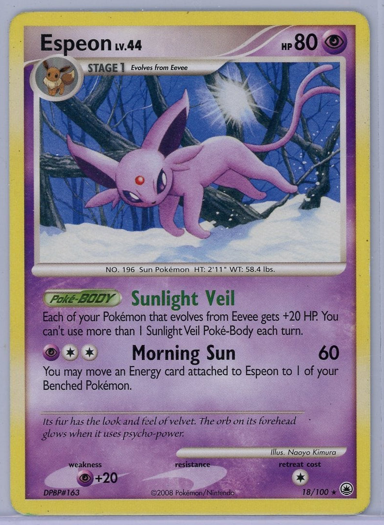 Espeon Pokémon Majestic Dawn Rare #18/100 LP