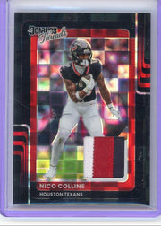 Nico Collins 2025 Panini Donruss Optic Threads Black Pandora #'d 20/25