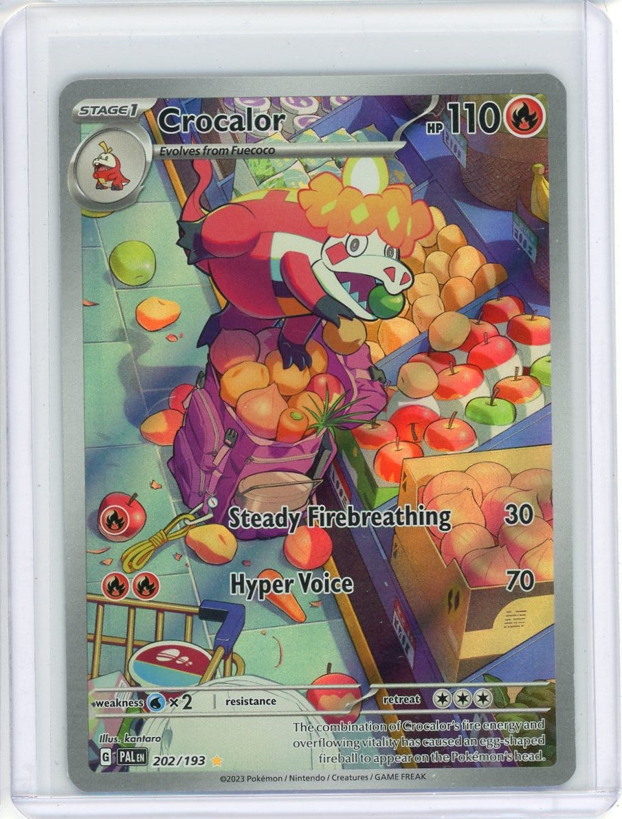 Crocolar Crocalor Pokémon Paldea Evolved Illustration Rare #202/193 – Piece Of ...