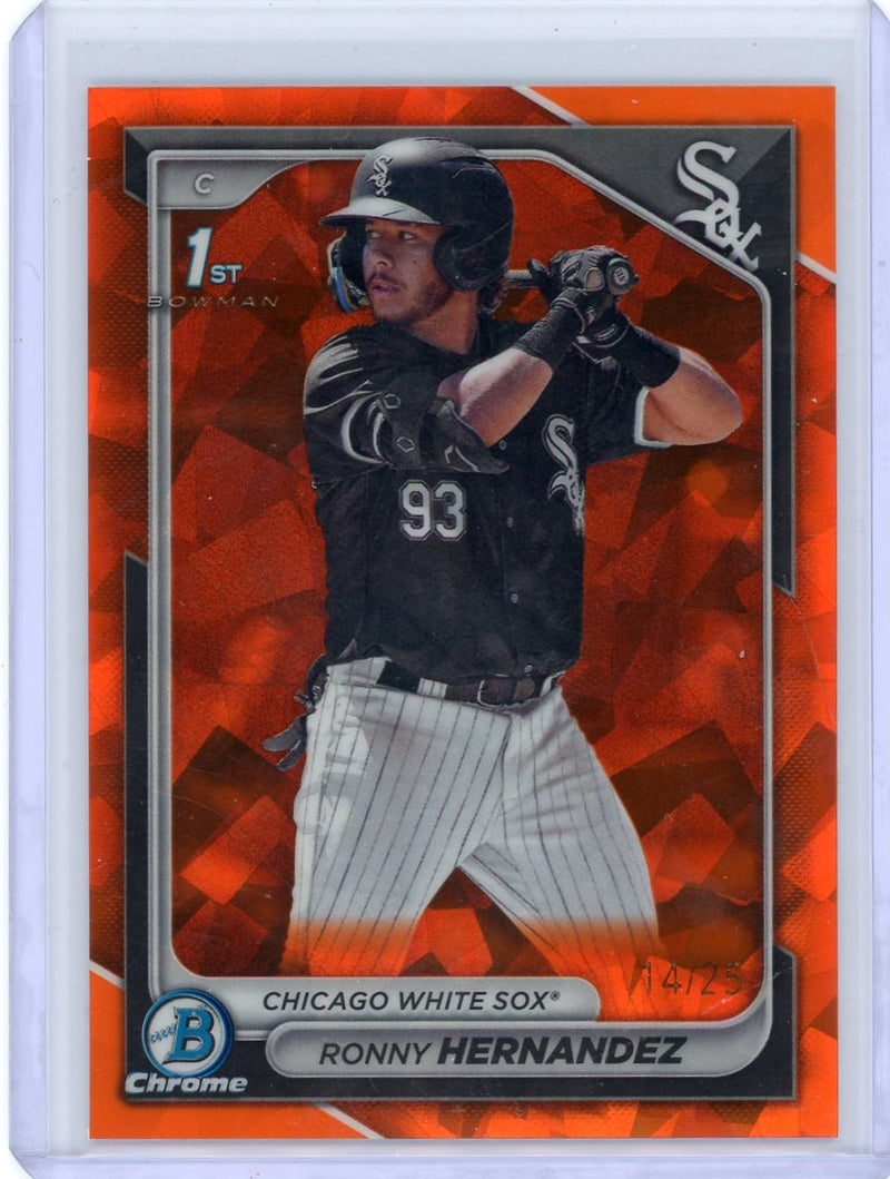 Ronny Hernandez 2024 Bowman Chrome Sapphire Orange Refractor 