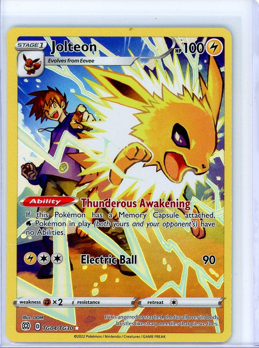 Jolteon 2022 Pokemon Brilliant Stars Trainer Gallery #TG04/TG30