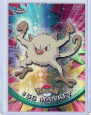 Mankey Pokémon Topps Chrome Spectra #56