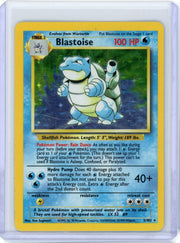 Blastoise Pokémon Base Set Unlimited Holo #2/102 DMG
