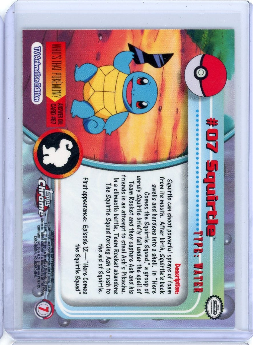 Squirtle Pokémon Topps Chrome #7