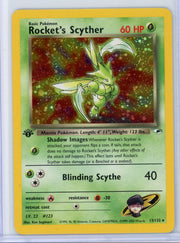Rocket's Scyther Pokémon Gym Heroes Holo #13/132