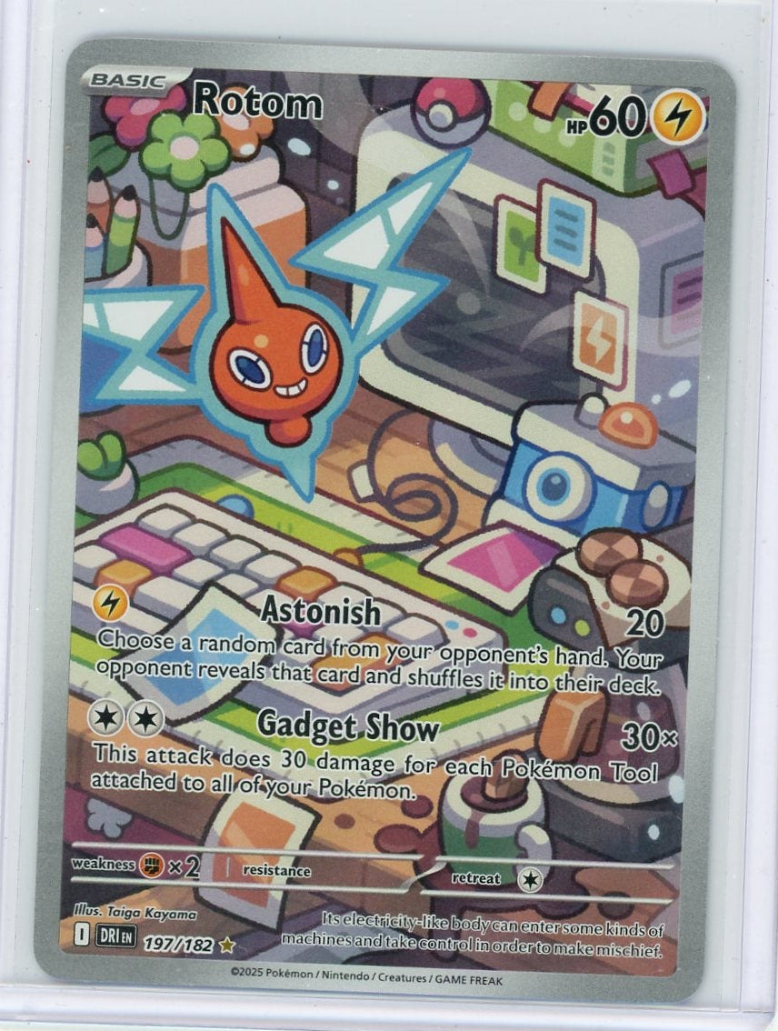 Rotom Pokémon Destined Rivals Illustration Rare #197/182