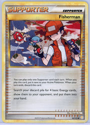 Fisherman Pokémon HeartGold SoulSilver Supporter Uncommon #92/123 LP