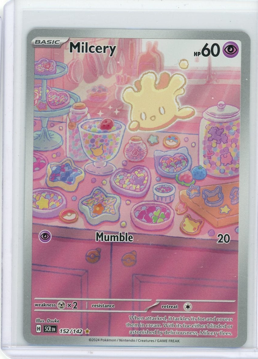 Milcery Pokémon Stellar Crown Illustration Rare #152/142