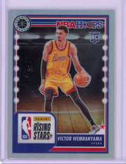 Victor Wembanyama 2023-24 Panini NBA Hoops Premium Rising Stars silver holo RC