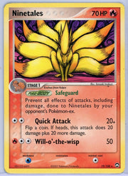 Ninetales Pokémon EX Power Keepers #19/108