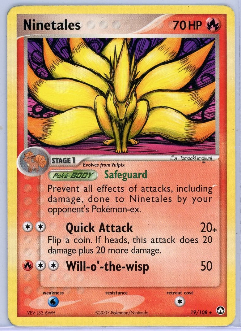 Ninetales Pokémon EX Power Keepers #19/108