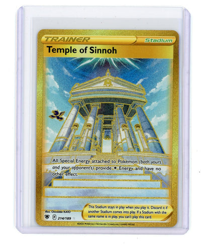 Temple of Sinnoh 2022 Pokémon rare lucky golo holo 214/189