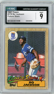 Bo Jackson 1987 Topps Tiffany Future Stars CGC 9