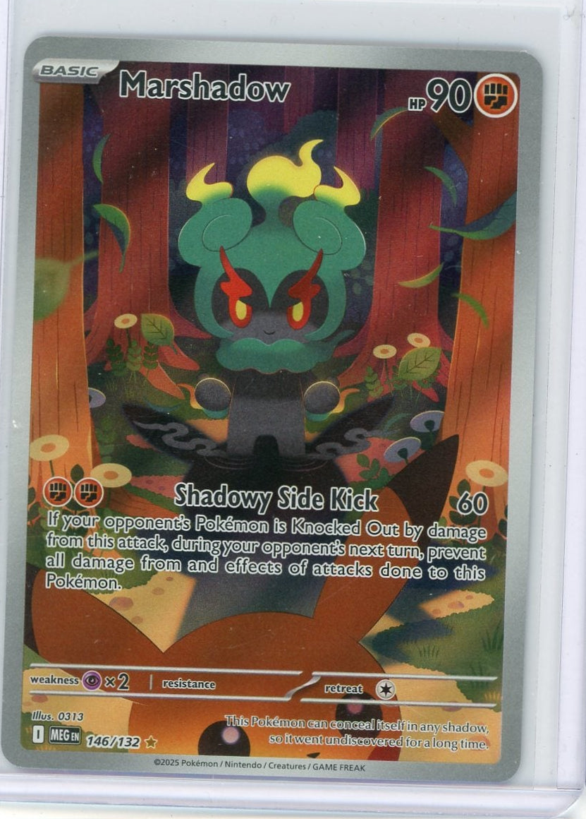 Marshadow Pokémon Mega Evolution Illustration Rare #146/132