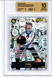 Koby 2026 One Piece Adventures on Kami's Island Manga SR #EB04-044 BGS 10