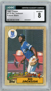 Bo Jackson 1987 Topps Tiffany Future Stars CGC 8