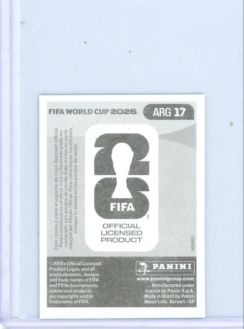 Lionel Messi 2026 Panini World Cup Sticker #ARG17