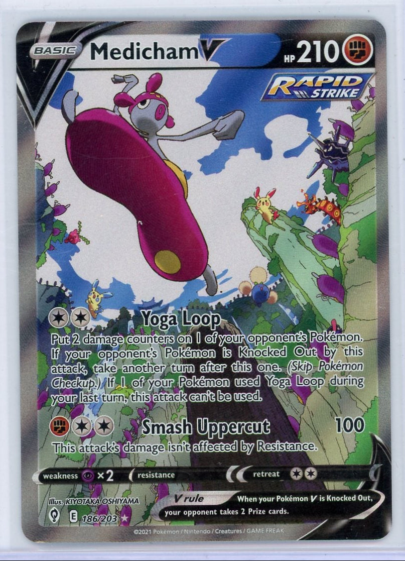 Medicham V Pokémon Evolving Skies Alternate Full-Art #186/203