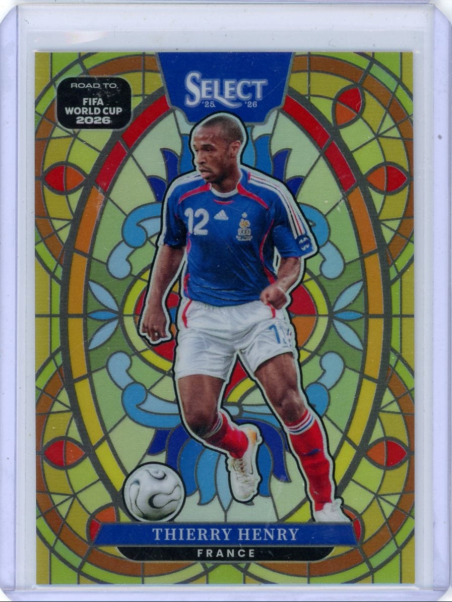 Thierry Henry Panini Select #19 FIFA World Cup Stained Glass