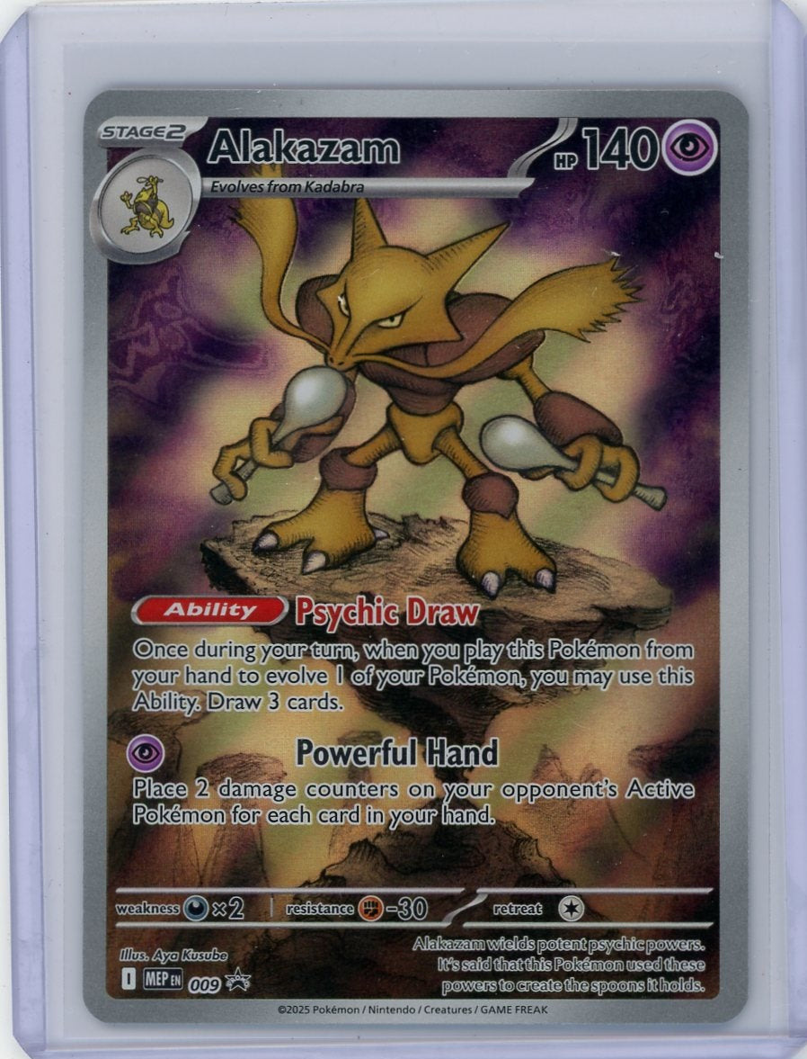 Alakazam Pokémon Mega Evolution Black Star Promo #009