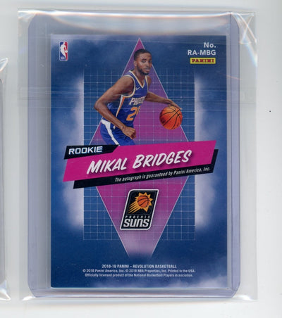 Mikal Bridges 2018-19 Panini Revolution autograph rookie card