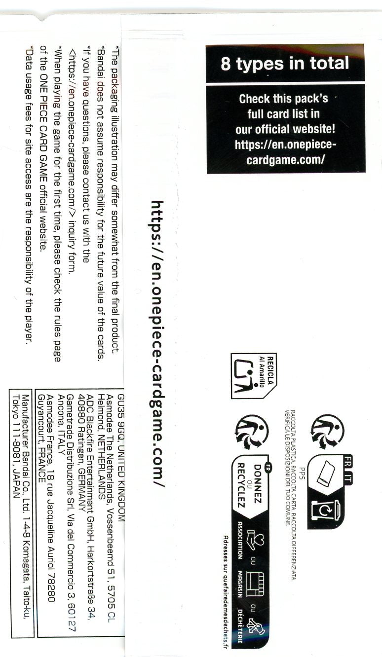 One Piece 3rd Anniversary Treasure Campaign Pack (English) LIMITED EDITION