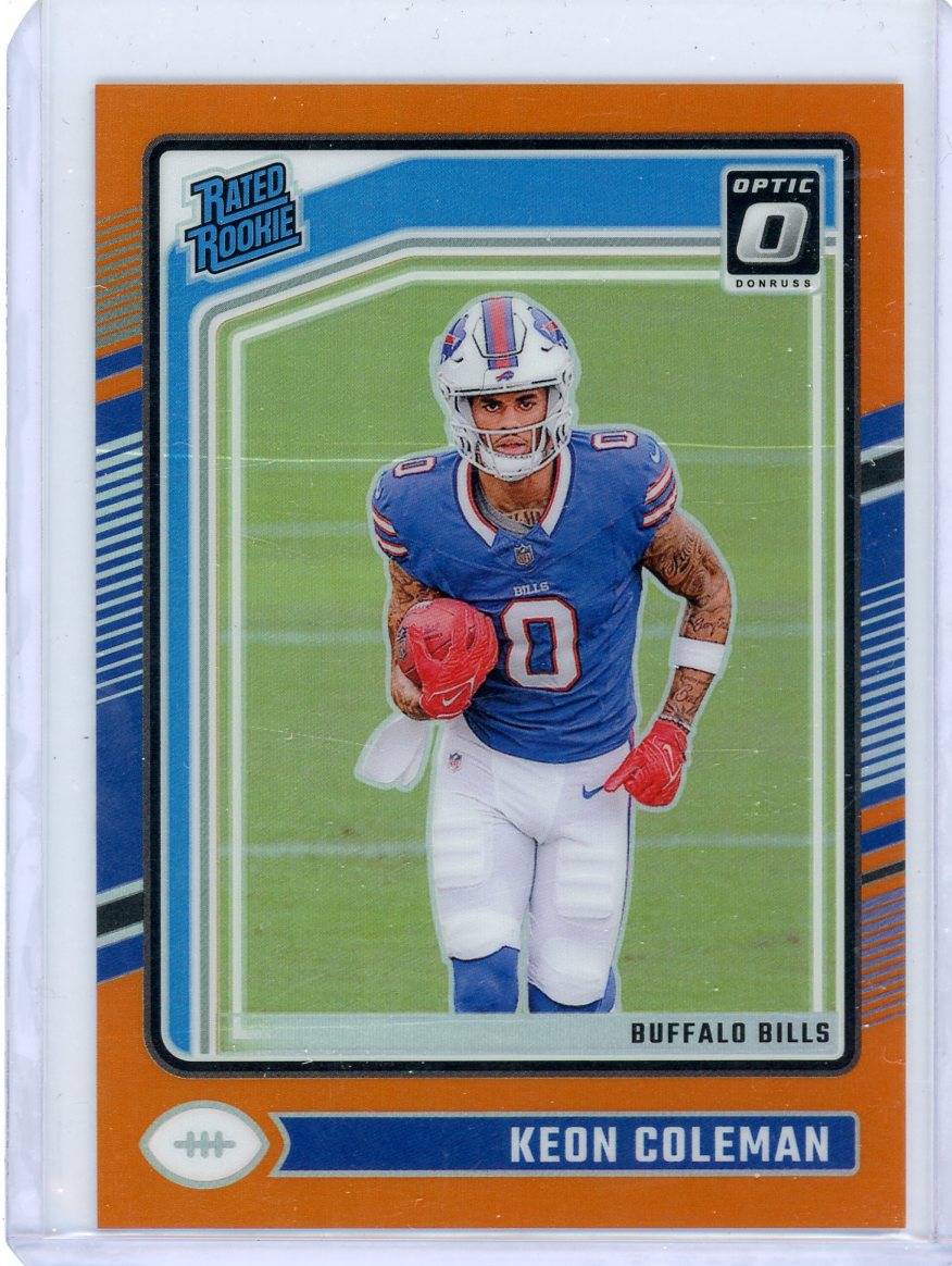 Keon Coleman 2024 Panini Donruss Optic Rated Rookie Orange #'d 240/249