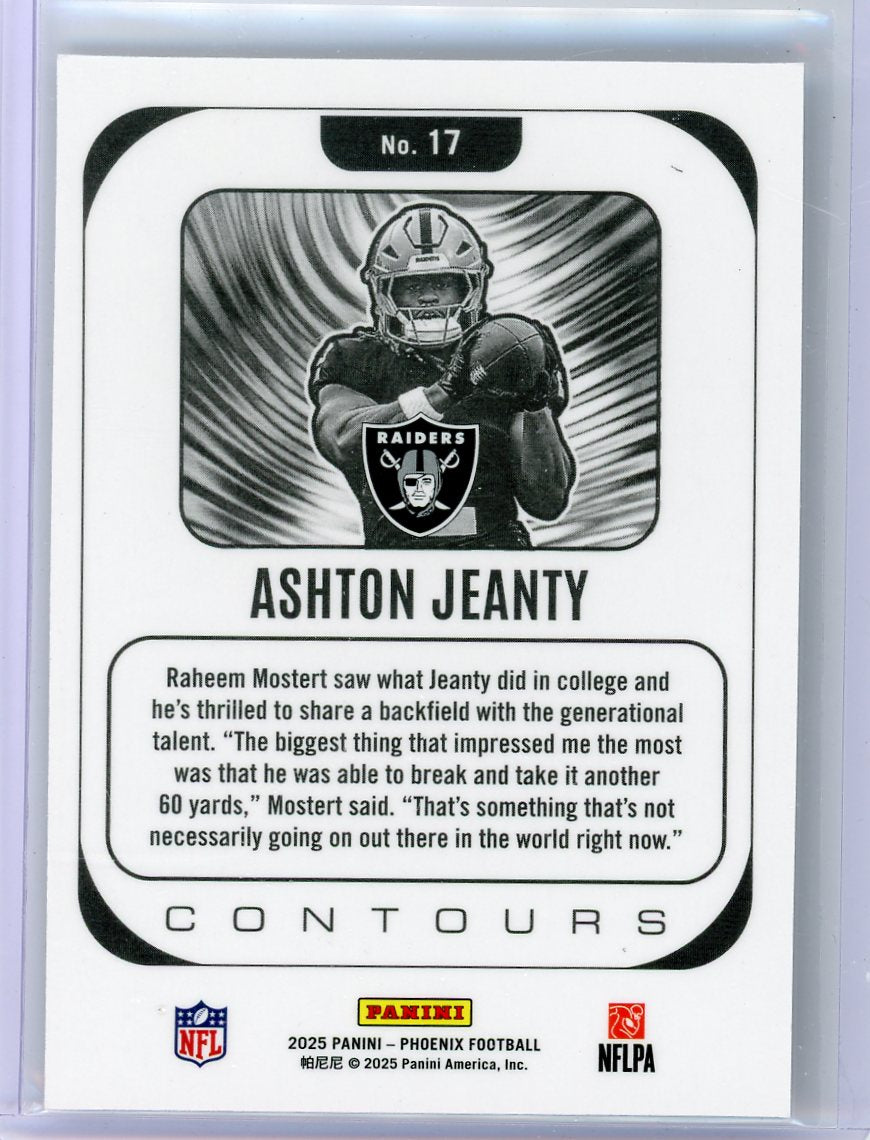 Ashton Jeanty 2025 Panini Phoenix Contours RC