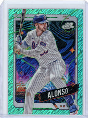 Pete Alonso 2024 Topps Chrome Cosmic Aqua Equinox Refractor #'d 179/199