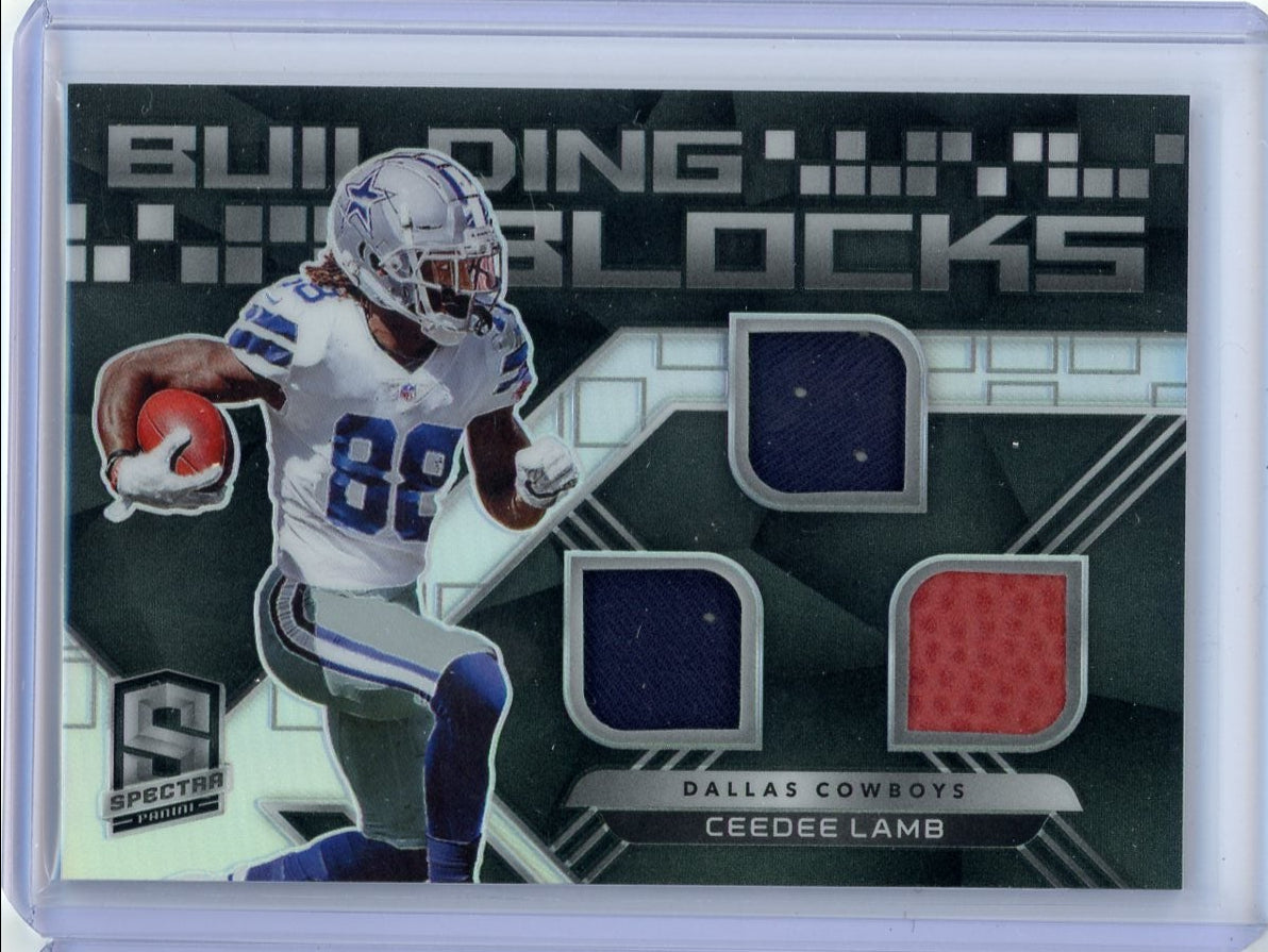 CeeDee Lamb 2020 Panini Spectra Building Blocks #'d 28/99