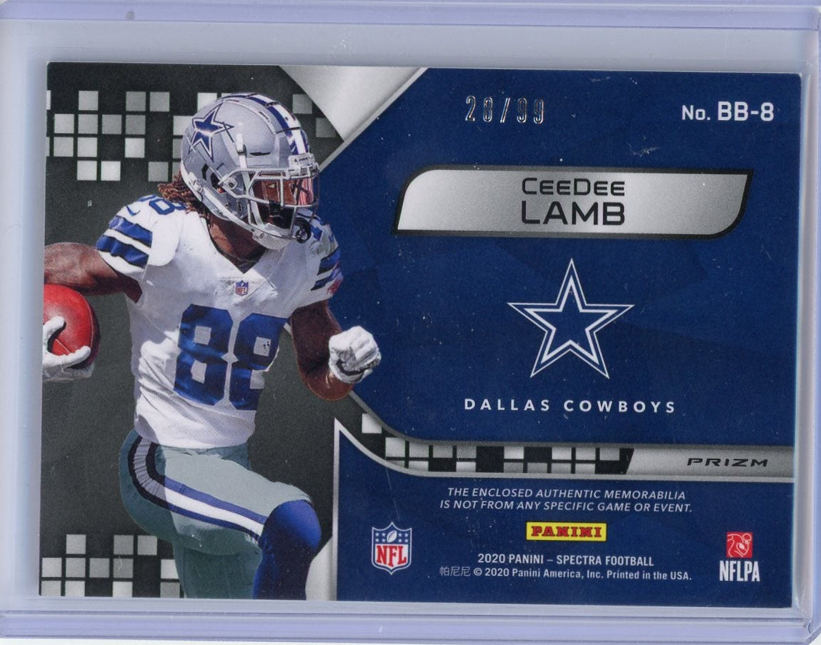 CeeDee Lamb 2020 Panini Spectra Building Blocks #'d 28/99