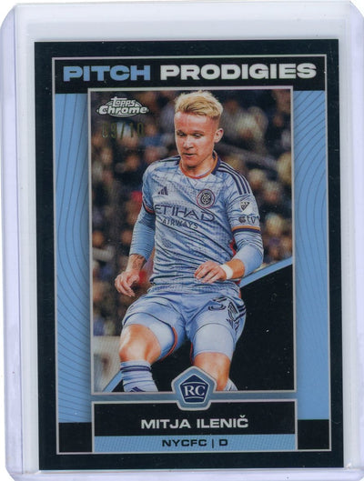 Mitja Ilenic 2023 Topps Chrome MLS Pitch Prodigies black refractor rookie card #'d 09/10