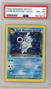 Dark Blastoise Pokémon Team Rocket Holo #3/82 PSA 8