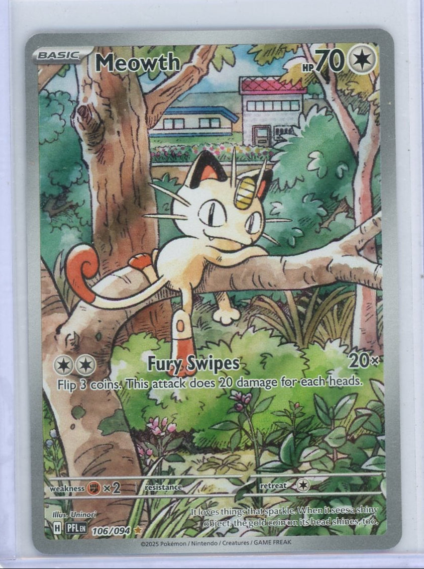 Mewoth Pokémon Phantasmal Flames Illustration Rare #106/094