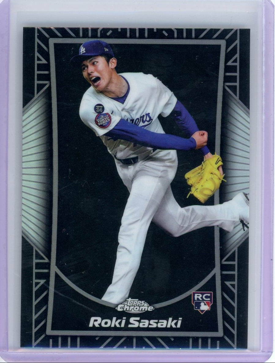 Roki Sasaki 2025 Topps Chrome Shadow Etch RC