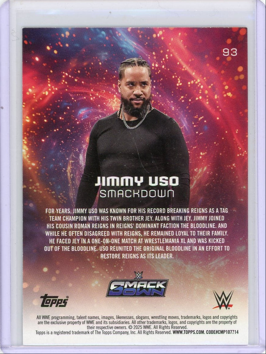 Jimmy Uso 2025 Topps Universe WWE Flare