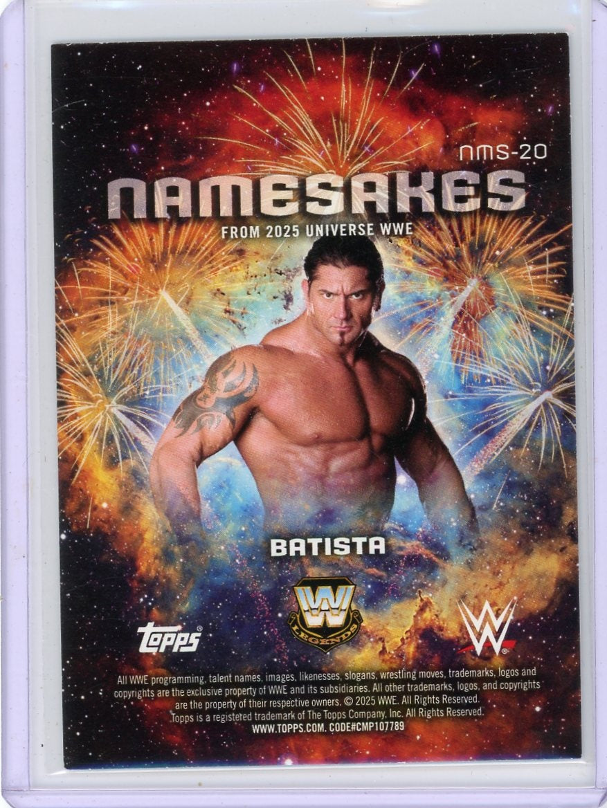Batista 2025 Topps Universe WWE Namesakes