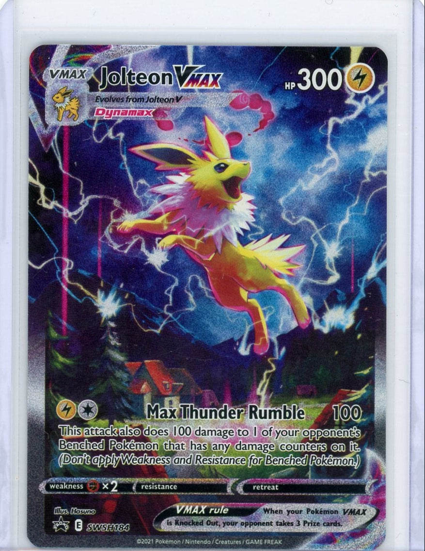 Jolteon VMAX 2021 Pokémon Black Star Promo SWSH184