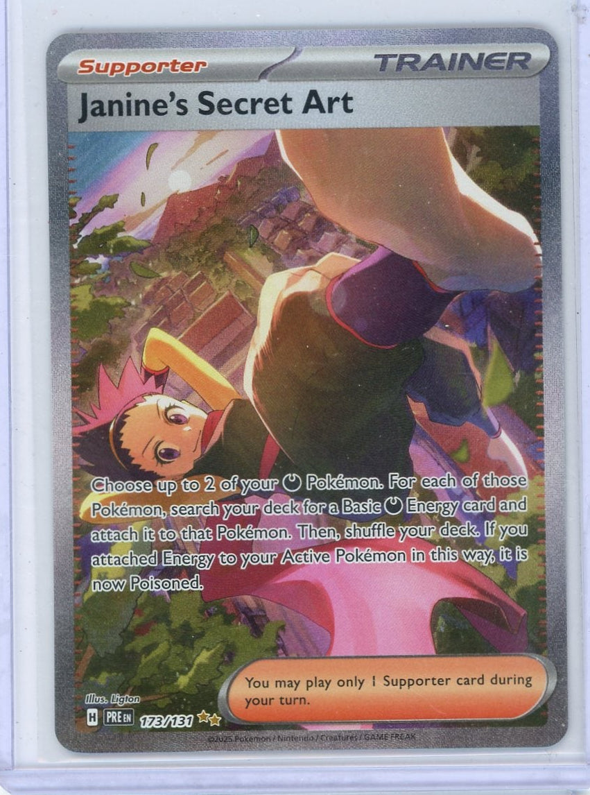 Janine's Secret Art Pokémon Prismatic Evolutions Special Illustration Rare #173/131