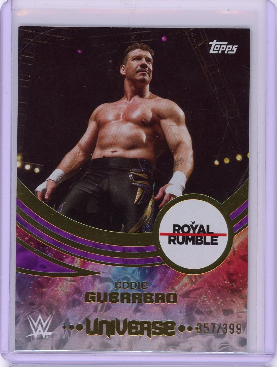 Eddie Guerrero Legend 2025 Topps Universe WWE Event Variation Purple Glass #211 #'d 357/399