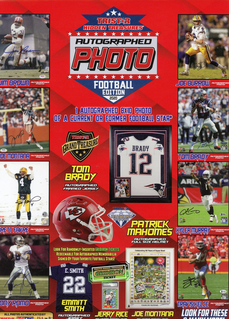 2020 Tristar Hidden Treasures Autographed Photo Football Edition