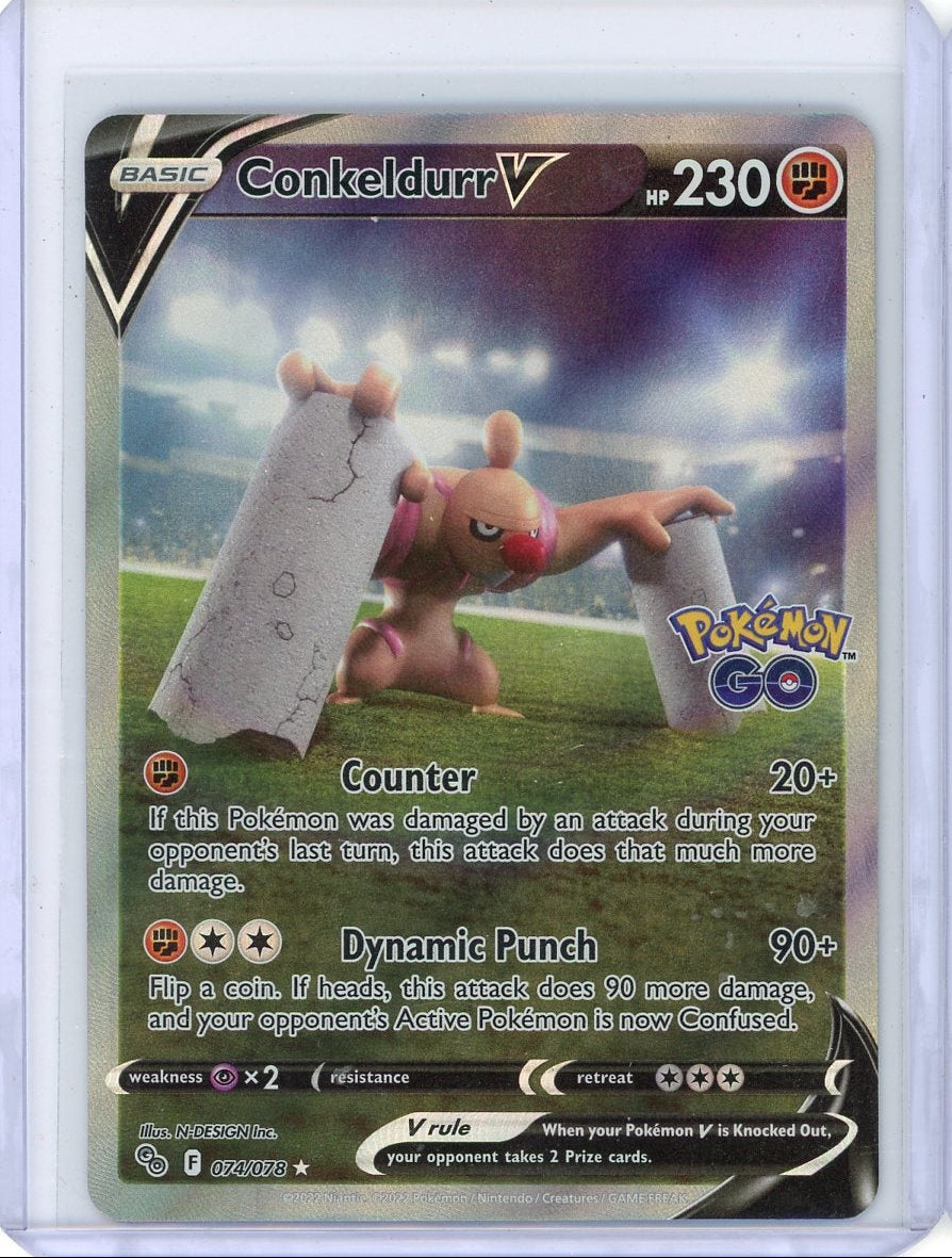 Conkeldurr V 2022 Pokemon Go Alt Art #074/078