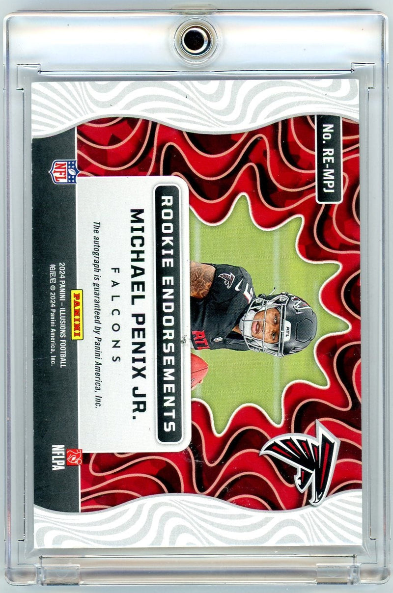 Michael Penix Jr. 2024 Panini Illusions Rookie Endorsements RPA 