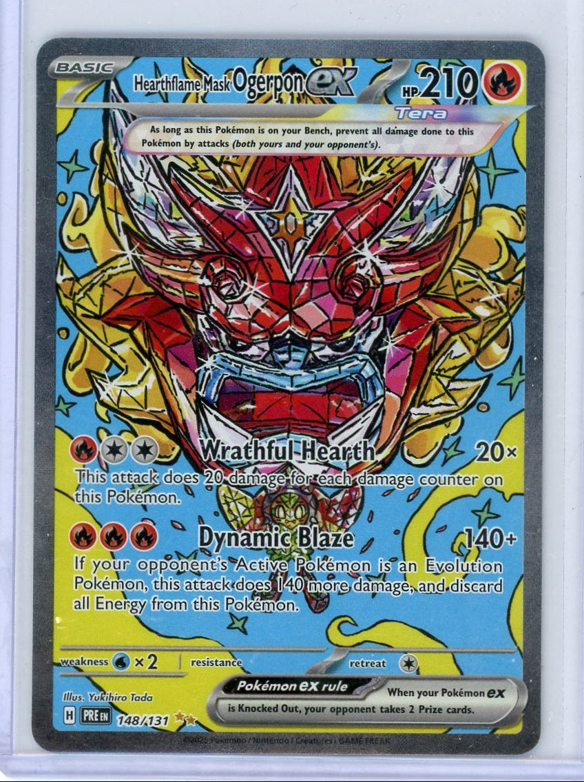 Hearthflame Mask Ogerpon ex Pokémon Twilight Masquerade Special Illustration Rare #148/131