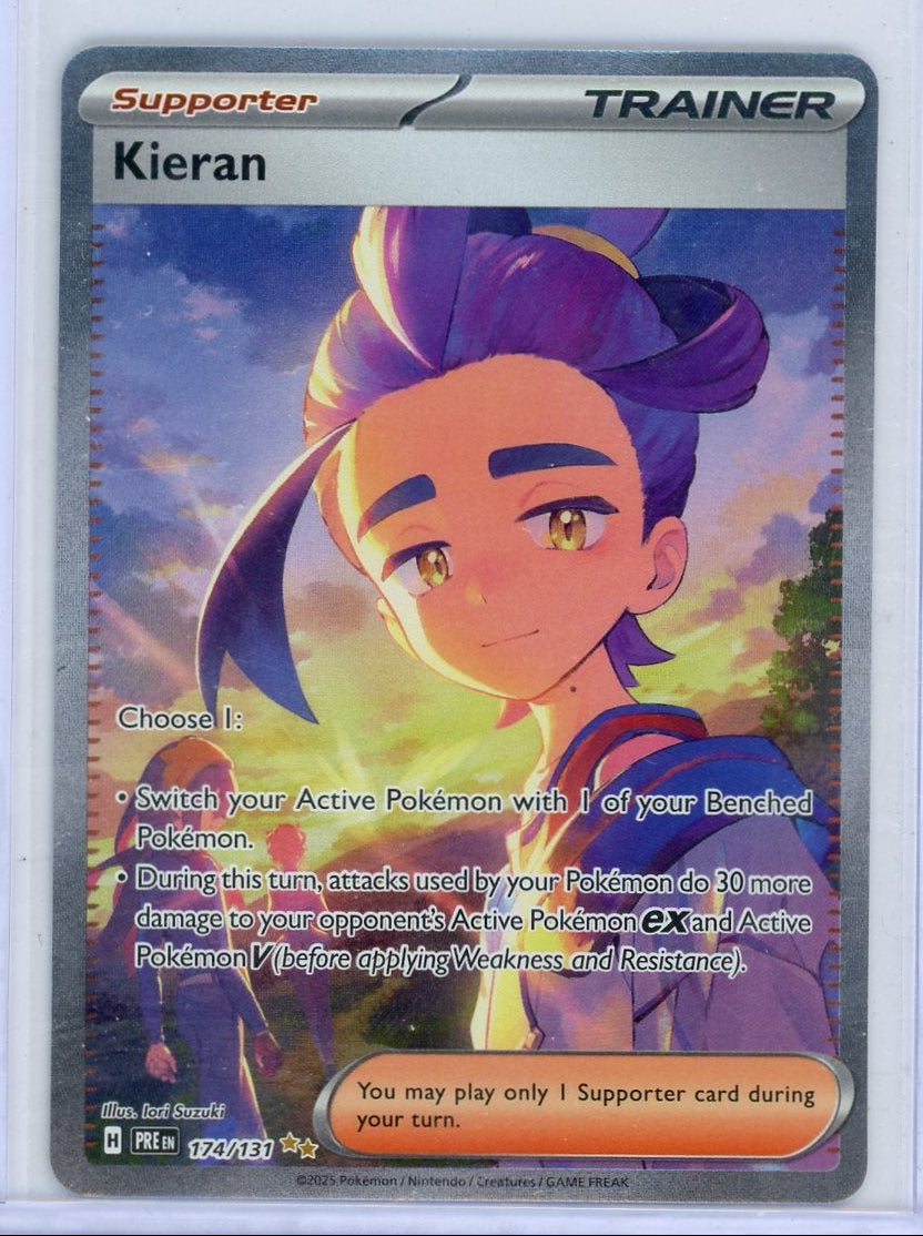 Kieran Pokémon Prismatic Evolutions Special Illustration Rare #174/131
