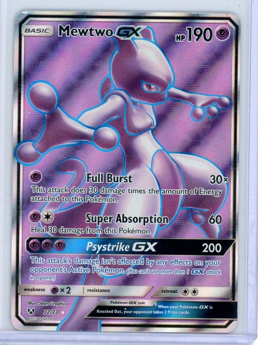 Mewtwo GX Pokémon Shining Legends Full Art #72/73